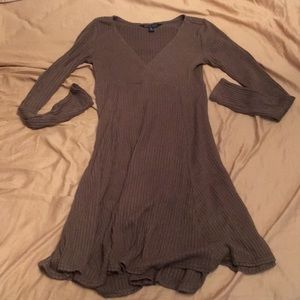Olive Green Long Sleeve Dress